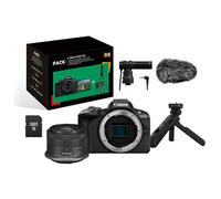 Canon Pack EOS R50 + RF-S 18-45mm f/4.5-6.3 IS STM + Micro + Trépied + Télécommande + carte SD + Chargeur