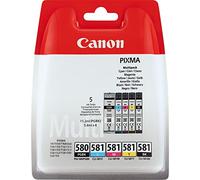Canon Multipack de cartouches d'encre pigmentée PGI-580BK/CLI-581 BK/C/M/Y