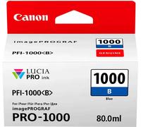 Canon PFI-1000 B - 80 ml - bleu - original - réservoir d'encre - pour imagePROGRAF PRO-1000