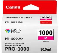Cartouche encre Magenta PFI-1000 M Canon 80 ml