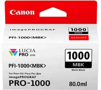 Cartouche encre Noire Mate PFI-1000 MBK Canon 80 ml