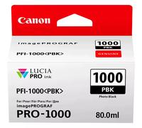 Cartouche encre Noire Photo PFI-1000 PBK Canon 80 ml