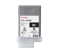 Canon PFI-102BK Cartouche d'encre Noire Originale 0895B001 - Encre à pigments 130ml - imagePROGRAF iPF500/iPF765 - Japon