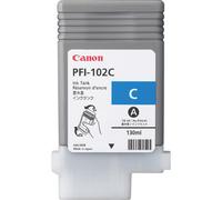 Canon LUCIA PFI-102 C - 130 ml - cyan - originale - réservoir d'encre - pour imagePROGRAF iPF510, iPF610, iPF650, iPF655, iPF710, iPF750, iPF755, iPF760, iPF765, LP24