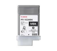 Canon PFI-102MBK Cartouche d'encre Noir Mat Pigmentée 130ml (0894B001) pour imagePROGRAF iPF500/iPFx00/iPFx10/iPFx50/iPFx55/iPFx60/iPFx65