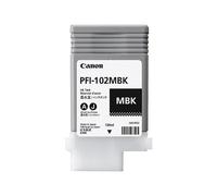 CANON PFI-102MBK cartouche dencre teintée noir mat capacité standard 130ml pack de 1