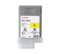 Canon PFI-102Y Cartouche Encre Pigment Jaune 130ml, Compatible imagePROGRAF iPFx00/iPFx10/iPFx20/iPFx50/iPFx55/iPFx60/iPFx5