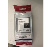 Canon PFI-107 BK - 130 ml - photo noire - originale - réservoir d'encre - pour imagePROGRAF iPF670, iPF680, iPF685, iPF770, iPF780, iPF785