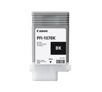 Canon PFI-107BK Cartouche d'encre Noir à Pigments Originale - Jet d'encre - Compatible imagePROGRAF 680/685/780/785 - 1 Pièce - Fabriquée au Japon