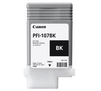 Canon PFI-107 BK - 130 ml - photo noire - originale - réservoir d'encre - pour imagePROGRAF iPF670, iPF680, iPF685, iPF770, iPF780, iPF785