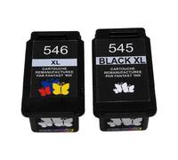 CANON PG-545 XL CL-546 XL Lot 2 cartouches compatible Pixma MG2450 MG2455 MG2500