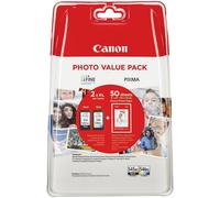 Canon PG-545XL/CL-546 Multipack - Pack de 2 - couleur (cyan, magenta, jaune), noir - original - cartouche d'encre - pour PIXMA MG2551S