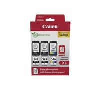 Canon PG-545XL x 2 / CL-546XL High Yield Genuine Ink Cartridges, Pack of 3 (2 x