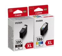 Canon PG-595XL / CL-586XL photo value pack - Noir + 3 couleurs - Cartouche d'encre - Grande capacité - Multipack
