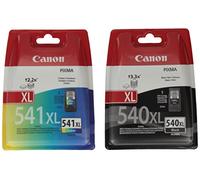 Canon PG540XL-CL541XL 2 Cartouches d'encre avec Puce pour Imprimante Pixma MG3550 Noir/Couleur