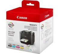 Canon Cartouches d'encre PGI-2500 Multipack BK/C/M/Y Pack de 4 Original pour MAXIFY