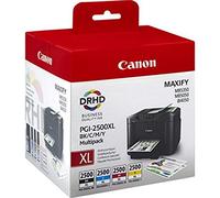 Canon Multipack de cartouches d'encre noire/cyan/magenta/jaune haut rendement PGI-2500XL