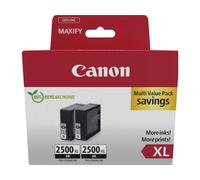 Canon pgi-2500xl bk twin pack - pack de 2 - xl - noir - original - rés