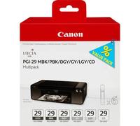 Canon PGI-29 MBK/PBK/DGY/GY/LGY/CO Multi Pack de 6 cartouches - 4868B018