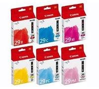 Canon - PGI-29 - Pack de 6 Cartouches d'encre couleur: C/M/Y/PC/PM/R - produit d'origine - 4873B005