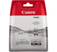 Canon PGI - 520BK Twin Pack-Pack de 2-Noir-original-cartouche d'encre-pour PIXMA iP3600/iP4700, MP540, MP550, MP560, MP620, MP630, MP640, MP980, MP990, MX860, MX870.