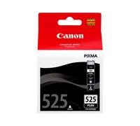 Canon PGI-525PGBK - Cartouche d'encre noire pigmentée 19ml - Rendement 341 pages ISO/IEC 24711 - Jet d'encre - Compatibilité PIXMA iP4850 etc. - Original Japon