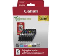 Canon PGI-530/CLI-531 PVP cartouche d'encre 6 pièce(s) Original Noir, Cyan, Gris, Magenta, Photo noire, Jaune