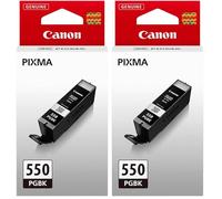 Canon PGI-550 Cartouche BK Noire (Emballage Carton) (Lot de 2)