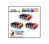 CANON PGI-550 CLI-551 : Lot 15 cartouches compatible pour Pixma MG5500 Series MG5550 MG6350 MG6450 MG7150 PGI550 CLI551