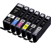 Canon PGI-550/CLI-551 PGBK/C/M/Y/BK/GY Multi Pack - 6 Pack - Gris, Noir, Jaune, Cyan, Magenta - Original - Réservoir d'encre - pour PIXMA iP7250, iP8750, iX6850, MG5550, MG5650, MG6450, MG6650, MG7150