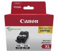 Canon Cartouche d'encre 6431B010 / PGI550PGBKXL – Pigments noirs – Lot de 2