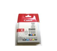 Canon Cartouches d'encre originales PGI-570XL/CLI-571 PGBK Noir Cyan Magenta Jaune + Noir XL Pack 5