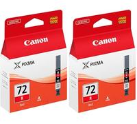 Canon PGI-72 Cartouche R Rouge (Emballage Carton), Niveau de Remplissage : 14 ML (Lot de 2)