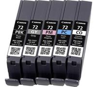 Canon PGI-72 PBK/GY/PM/PC/CO Multipack - 5er-Pack - Grau, Photo schwarz, Photo Cyan, Photo Magenta, Chroma-Optimierer - original - Tintenbehälter - für PIXMA PRO-10, PRO-10S; PIXUS PRO-10