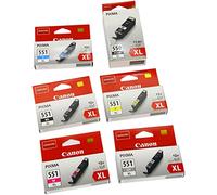 Canon PGI550XL-CLI-551XL Lot de 6 Cartouches d'encre Assorti