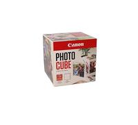 Canon Photo Cube Creative Pack, Pink - PP-201 Glossy II Photo Paper 5x5" (40 Sheets) + Photo Frame - Compatible with Canon PIXMA Printers