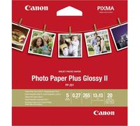 Canon Photo Paper Plus Glossy II PP-201 - brillant - 270 microns - 130 x 130 mm - 265 g/m² - 20 feuilles papier photo