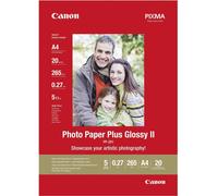 Canon Photo Paper Plus Glossy II PP-201 - Brillant - A4 (210 x 297 mm) - 275 g/m² - 20 feuilles papier photo - pour PIXMA iP100, iP2600, iP2700, iX7000, MG2555, MG8250, MX7600, MX850, PRO-1, PRO-10, 1