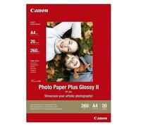 Canon Photo Paper Plus II PP-201 - Papier photo brillant - A4 (210 x 297 mm) - 275 g/m² - 20 feuille(s) - pour PIXMA iP100, iP2600, iP2700, iX7000, MG2555, MG8250, MX7600, MX850, PRO-1, PRO-10...