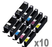 D&C Cartouches d'encre compatibles Canon Pixma MG5450/5550/5650 MX725/925 PGI-550 CLI-551 Lot