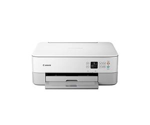 Canon PIXMA TS5351a imprimante A4 WiFi Recto-Verso Automatique à écran Couleur Multifonction (imprimante Photo Maison et Bureau, Scan, Copie), Blanc