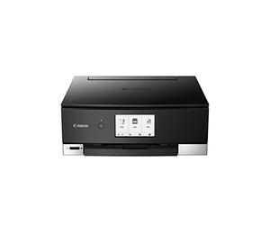 Canon PIXMA TS8350a Imprimante A4 Recto Verso Design à 6 Cartouches séparées WiFi avec écran, Multifonction (imprimante Photo Maison Scan Copie) pour PC et Smartphone, Noir