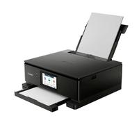 Canon PIXMA TS8750 Imprimante Photo et bureautique Multifonction Copie Jet d'encre Couleur WiFi Recto-Verso et Scanner, 6 Cartouches séparées, Noir