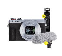 Canon PowerShot G7X Mark III Social Media Kit argent | + garantie gratuit de 5 ans