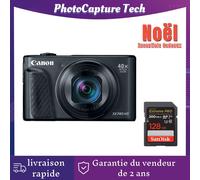 Canon PowerShot SX740 20.3 mpix Noir + Sandisk 128 Go 200Mb