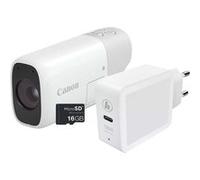 Canon PowerShot ZOOM, appareil photo compact monoculaire à téléobjectif, kit essentiel, blanc