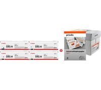 Canon + Prindo Universal Papier 2500 Blatt Value Pack Noir(e) / Cyan / Magenta / Jaune Original 045H MVCP