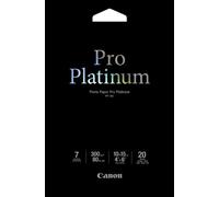 Canon PT-101 Pro Platinum Lot de 20 feuilles de papier photo 10 x 15 cm