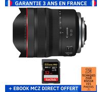 Canon RF 10-20mm f/4 L IS STM + 1 SanDisk 32GB Extreme PRO UHS-II SDXC 300 MB/s + Ebook '20 Techniques pour Réussir vos Photos' - Objectif Canon RF