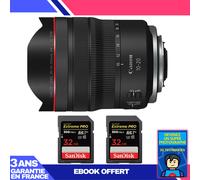 Canon RF 10-20mm f/4 L IS STM + 2 SanDisk 32GB Extreme PRO UHS-II SDXC 300 MB/s + Ebook 'Devenez Un Super Photographe